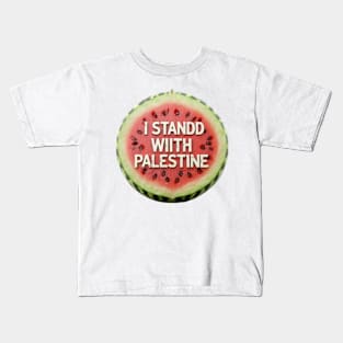 I stand with palestine Kids T-Shirt